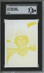1977 Topps #218 John Wathan 9 card progressive proof.